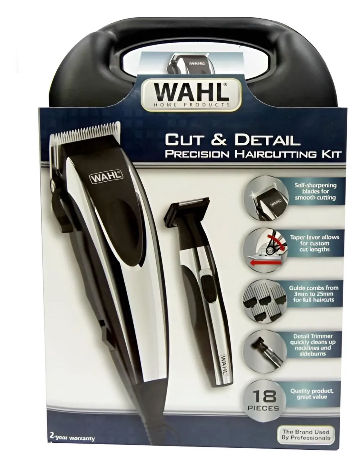 COMBO,KIT MAQUINA Y PATILLER WAHL